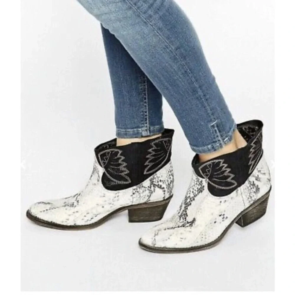 Free People Dorado Women US 9 Ivory Western Boot - Picture 7 of 7